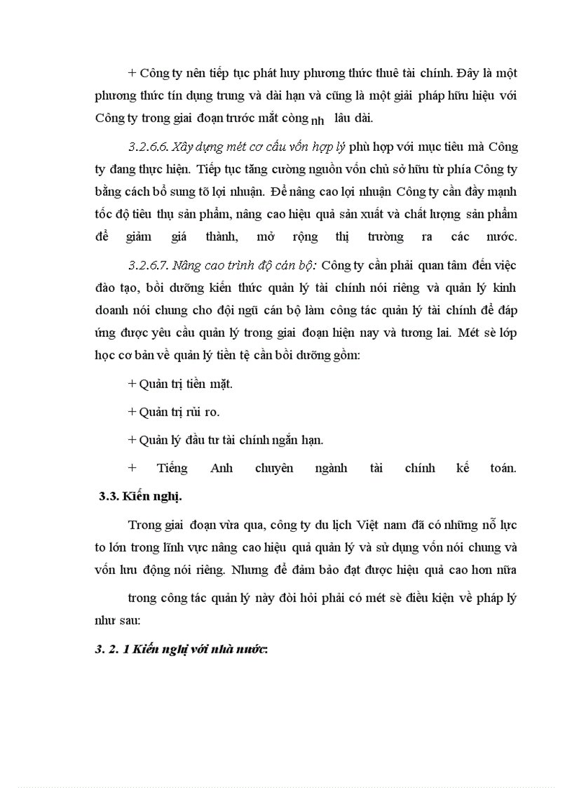 image for page Hoàn thiện nội dung phân tích tài chính của công ty du lịch Việt Nam