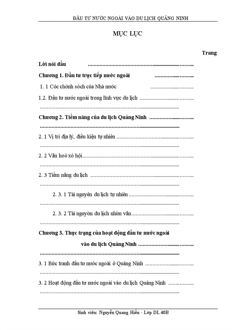 image for page Đầu tư nước ngoài vào du lịch Quảng Ninh
