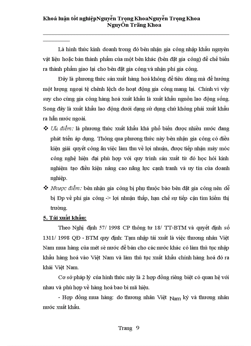 image for page Thực trạng và một số giải pháp nhằm hoàn thiện quy trình xuất khẩu mặt hàng giầy dép tại Công ty Giầy Thuỵ Khuê