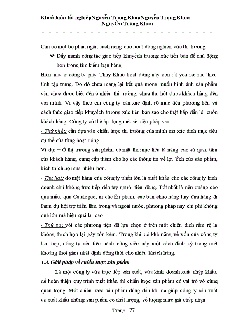image for page Thực trạng và một số giải pháp nhằm hoàn thiện quy trình xuất khẩu mặt hàng giầy dép tại Công ty Giầy Thuỵ Khuê