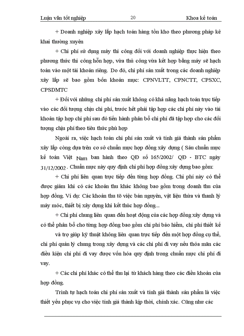 image for page Hoàn thiện hạch toán CPSX và tính giá thành sản phẩm tại Tổng công ty xây dựng NN&PTNT