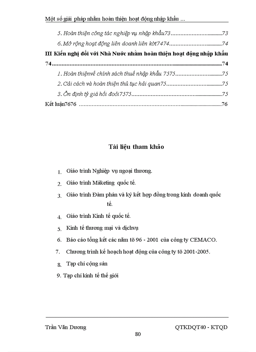 image for page Một số giải pháp nhằm hoàn thiện hoạt động nhập khẩu ở Công ty CEMACO