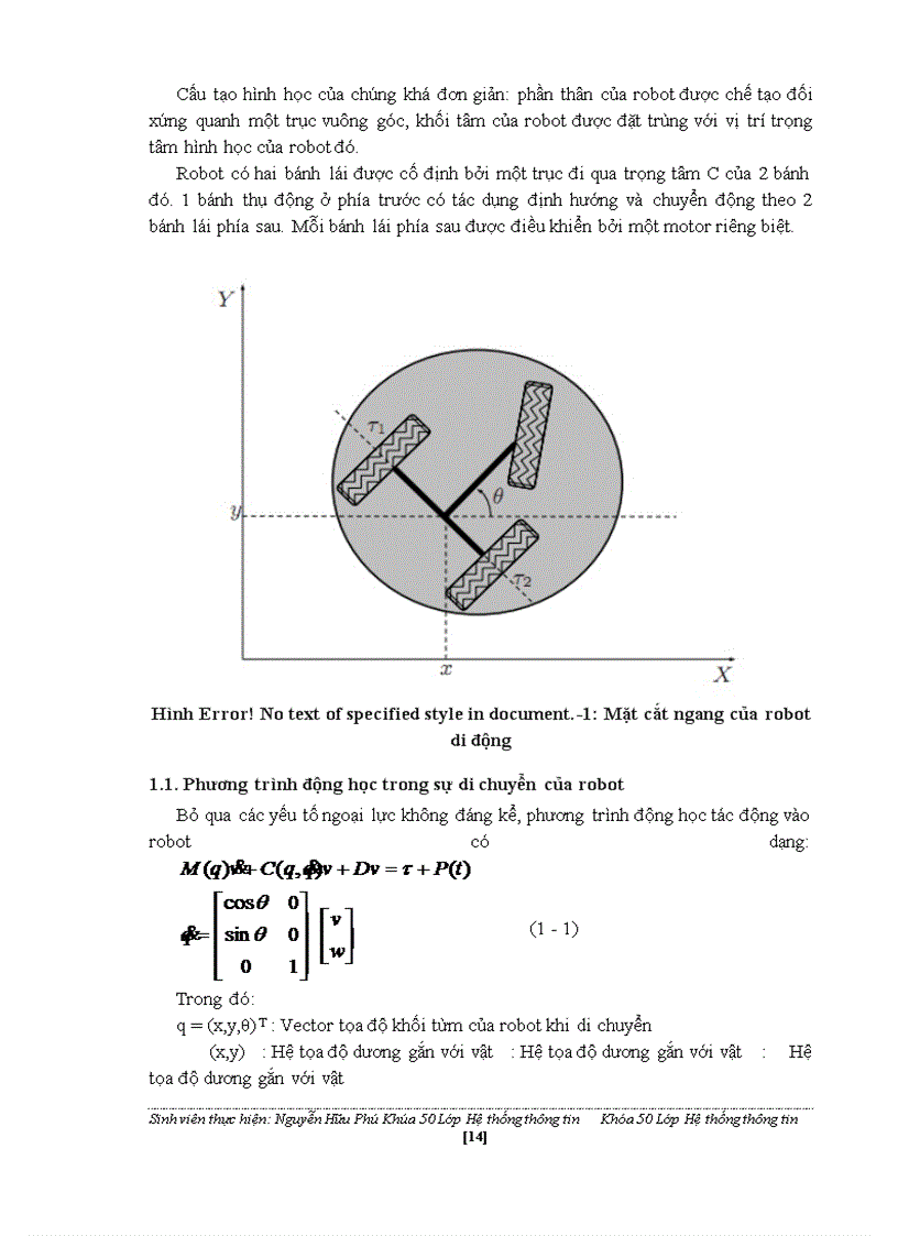 image for page Ứng dụng hệ mờ loại hai khoảng trong điều khiển robot.