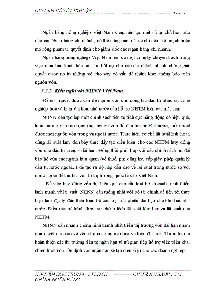 image for page Giải pháp mở rộng và nâng cao chất lượng tín dụng trung - dài hạn tại NHNo & PTNT huyện nho quan
