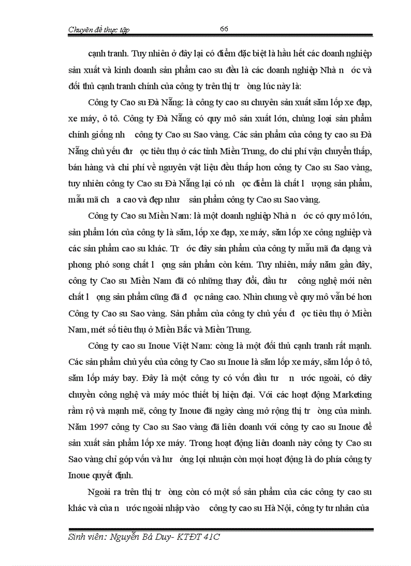 image for page Tình hình đầu tư nâng cao khả năng cạnh tranh của Công ty Cao su Sao vàng trong giai đoạn vừa qua