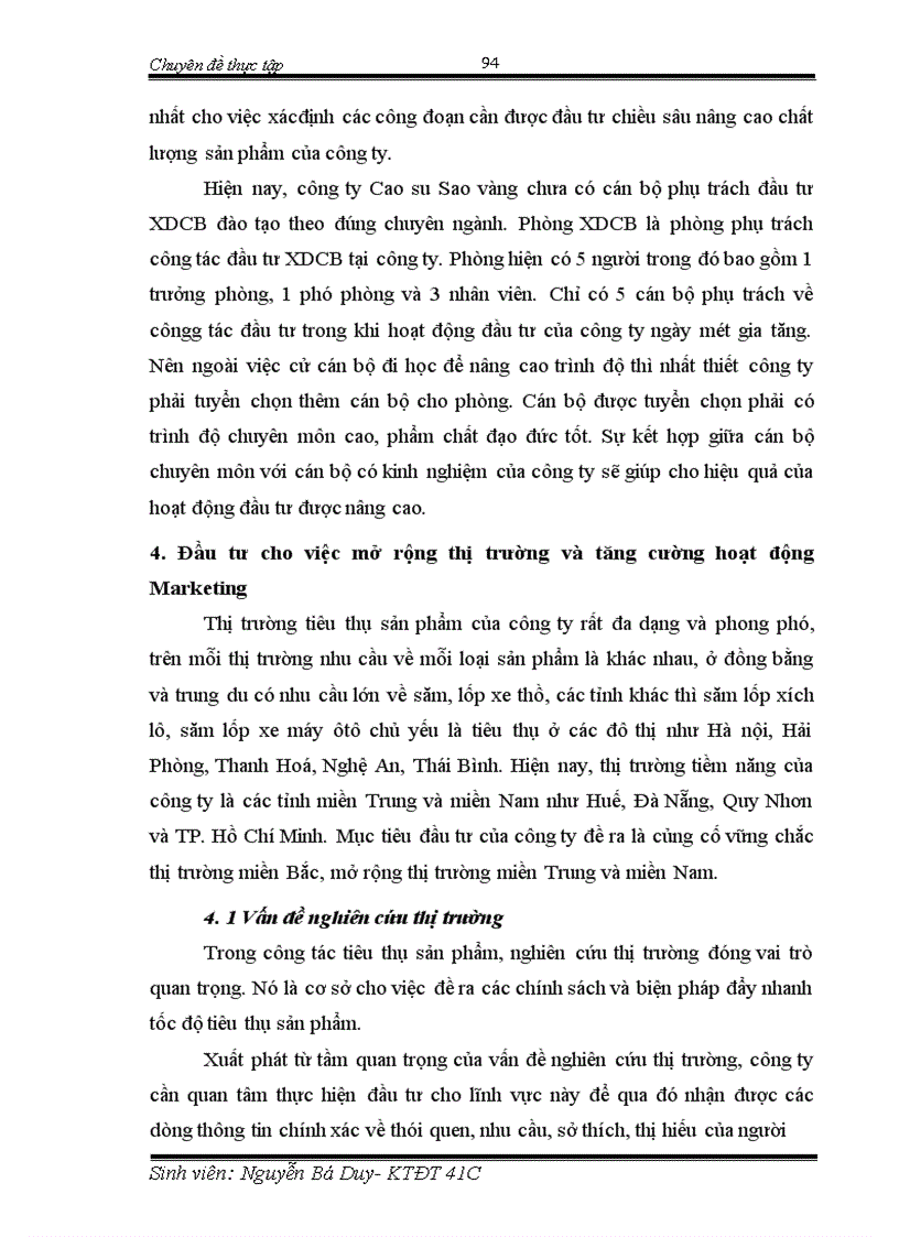 image for page Tình hình đầu tư nâng cao khả năng cạnh tranh của Công ty Cao su Sao vàng trong giai đoạn vừa qua