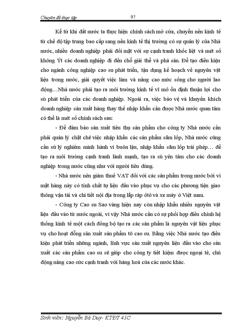 image for page Tình hình đầu tư nâng cao khả năng cạnh tranh của Công ty Cao su Sao vàng trong giai đoạn vừa qua