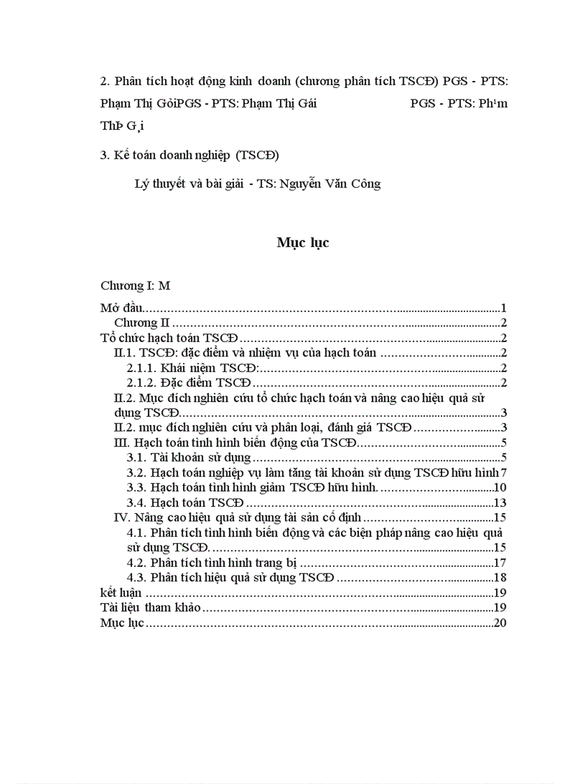 image for page Tổ chức hạch toán TSCĐ