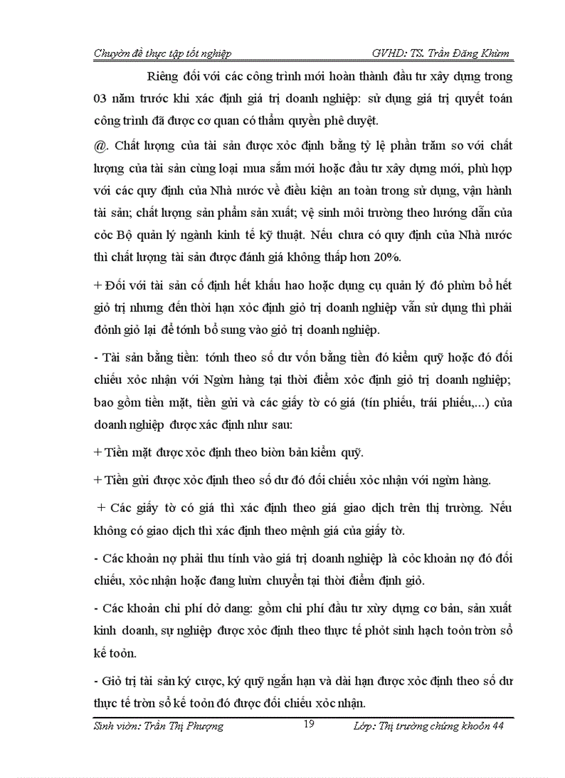 image for page Hoàn thiện công tác định giá doanh nghiệp cổ phần hoá tại Công ty chứng khoán NHNO&PTNT Việt Nam