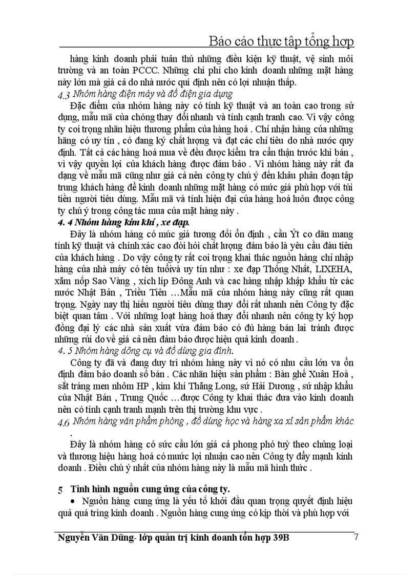 image for page Báo cáo thực tập tại công ty thương mại Thanh Trì