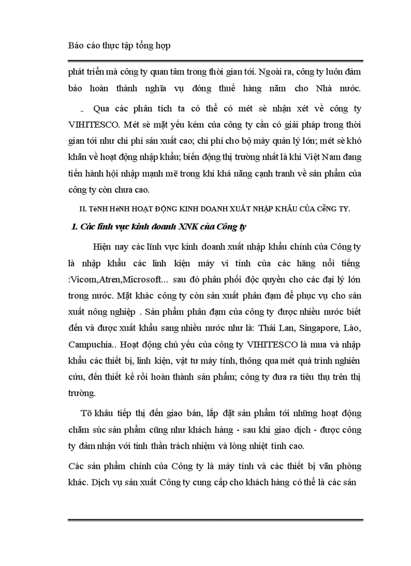 image for page Báo cáo thực tập tại Công ty Hoá sinh và Phát triển Công nghệ mới VIHITESCO