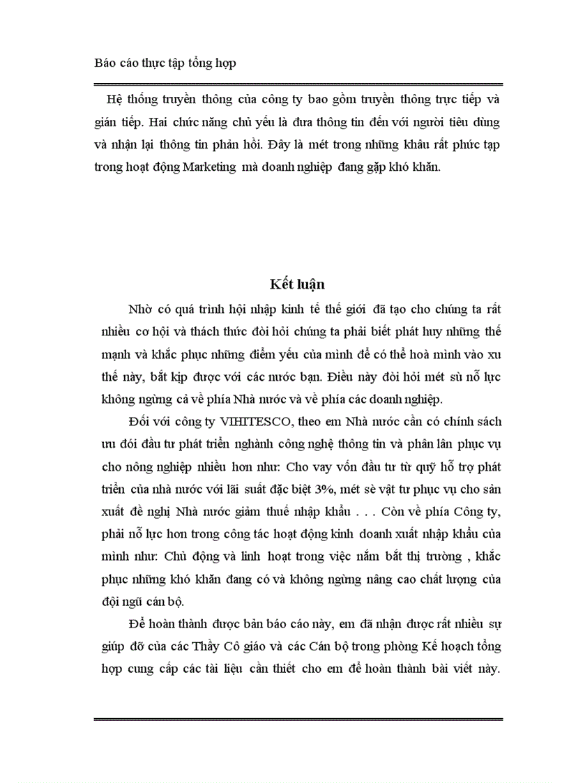 image for page Báo cáo thực tập tại Công ty Hoá sinh và Phát triển Công nghệ mới VIHITESCO