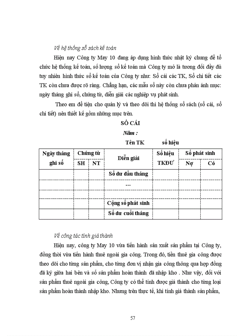 image for page Tổ chức công tác kế toán tập hợp chi phí sản xuất và tính giá thành sản phẩm tại công ty May 10 -