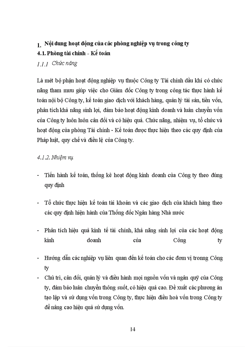 image for page Thực trạng hoạt động của Công ty Tài chính Dầu khí