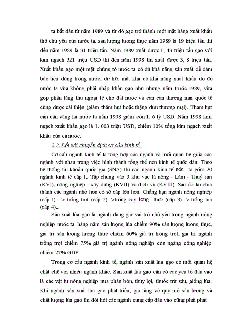 image for page Một số giải pháp chủ yếu nhằm nâng cao hiệu quả xuất khẩu gạo của Việt Nam trong giai đoạn 2001 - 2010