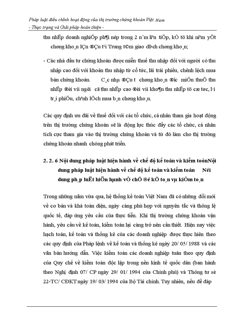 image for page Pháp luật điều chỉnh hoạt động của thị trường chứng khoán Việt Nam - Thực trạng và Giải pháp hoàn thiện -