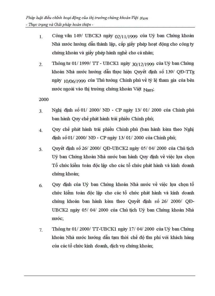 image for page Pháp luật điều chỉnh hoạt động của thị trường chứng khoán Việt Nam - Thực trạng và Giải pháp hoàn thiện -