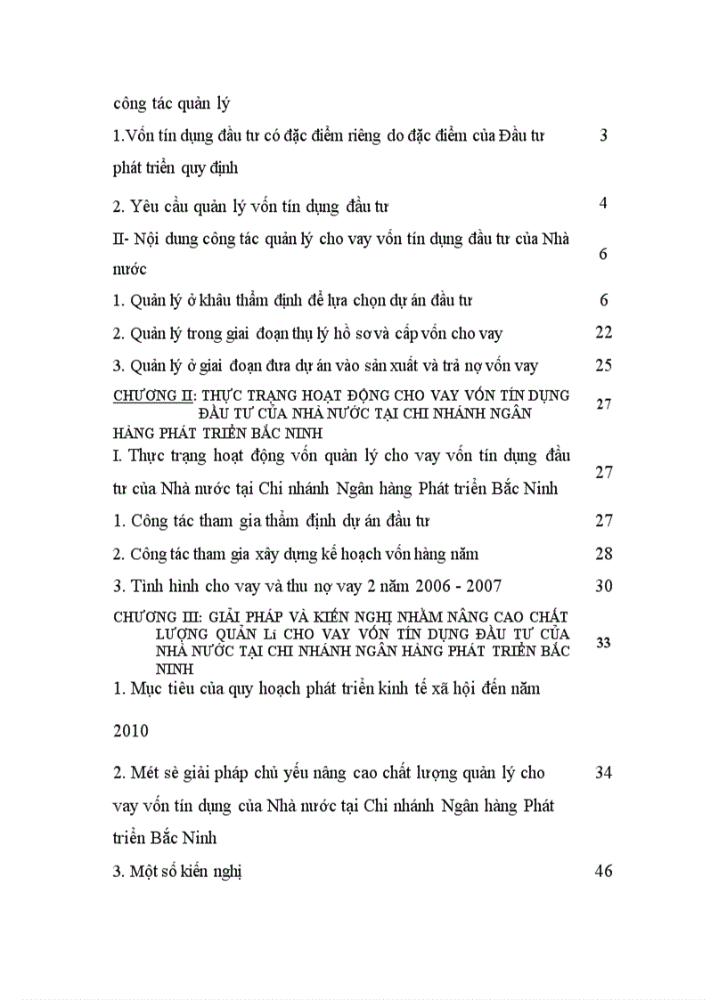 image for page Giải pháp nhằm nâng cao chất lượng quản lý cho vay vốn tín dụng đầu tư của Nhà nước tại Chi nhánh Ngân hàng Phát triển Bắc Ninh