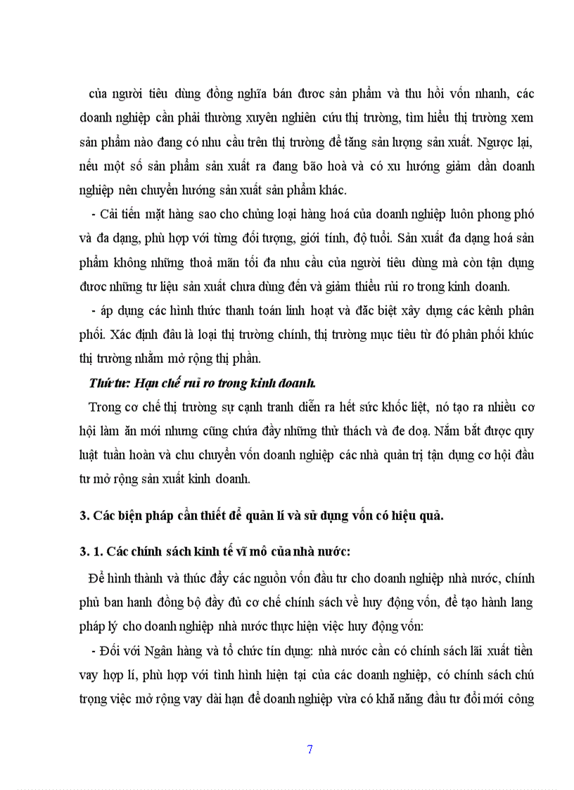 image for page Các biện pháp cần thiết để quản lí và sử dụng vốn có hiệu quả