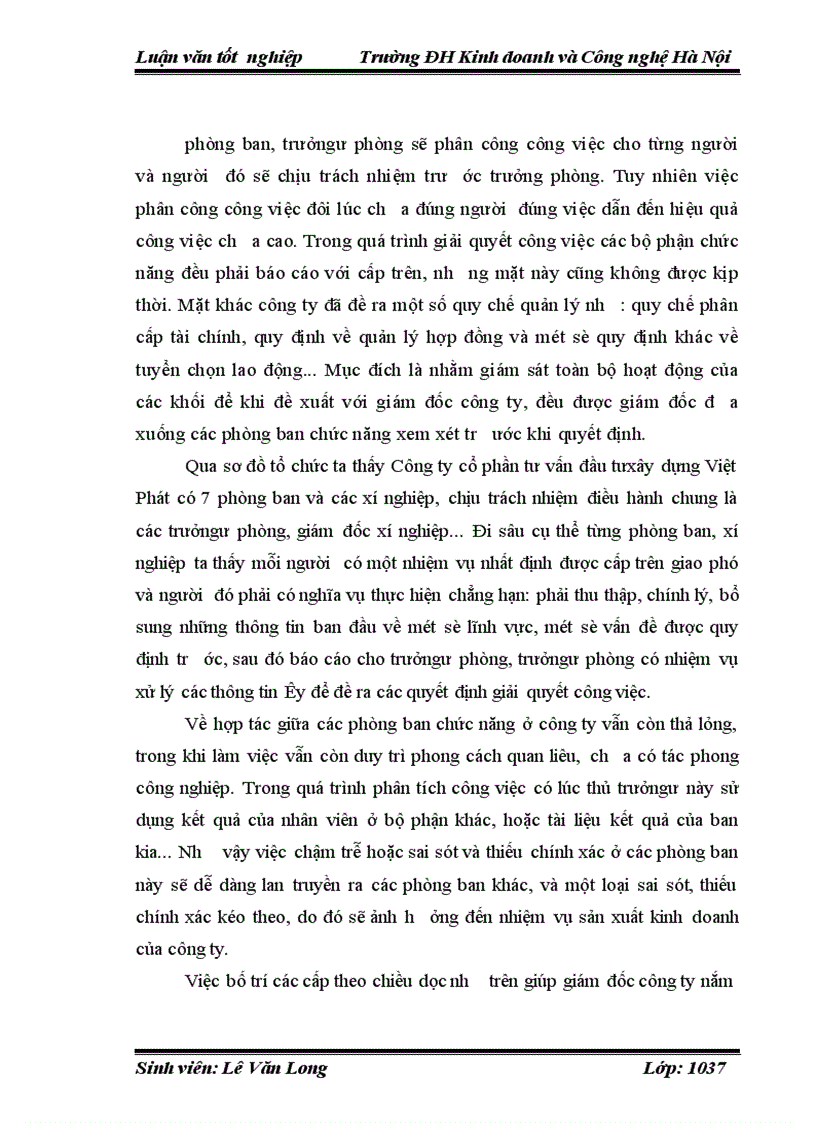 image for page Thực trạng và một số giải pháp hoàn thiện bộ máy tổ chức của Công ty cổ phần tư xây dựng Việt Phát