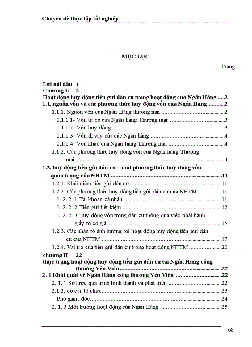 image for page Giải pháp tăng cường huy động tiền gửi dân cư tại ngân hàng công thương Yên Viên