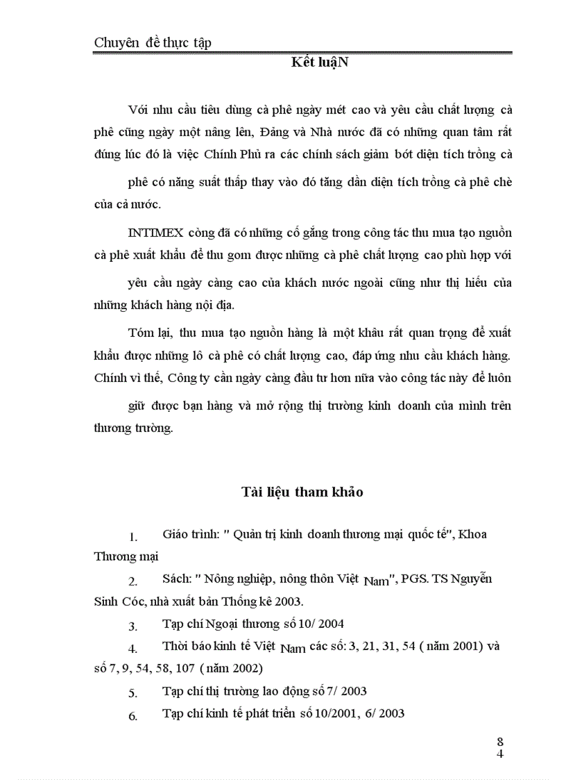 image for page Một số giải pháp nhằm đẩy mạnh công tác thu mua tạo nguồn cà phê xuất khẩu tại Công ty xuất nhập khẩu INTIMEX