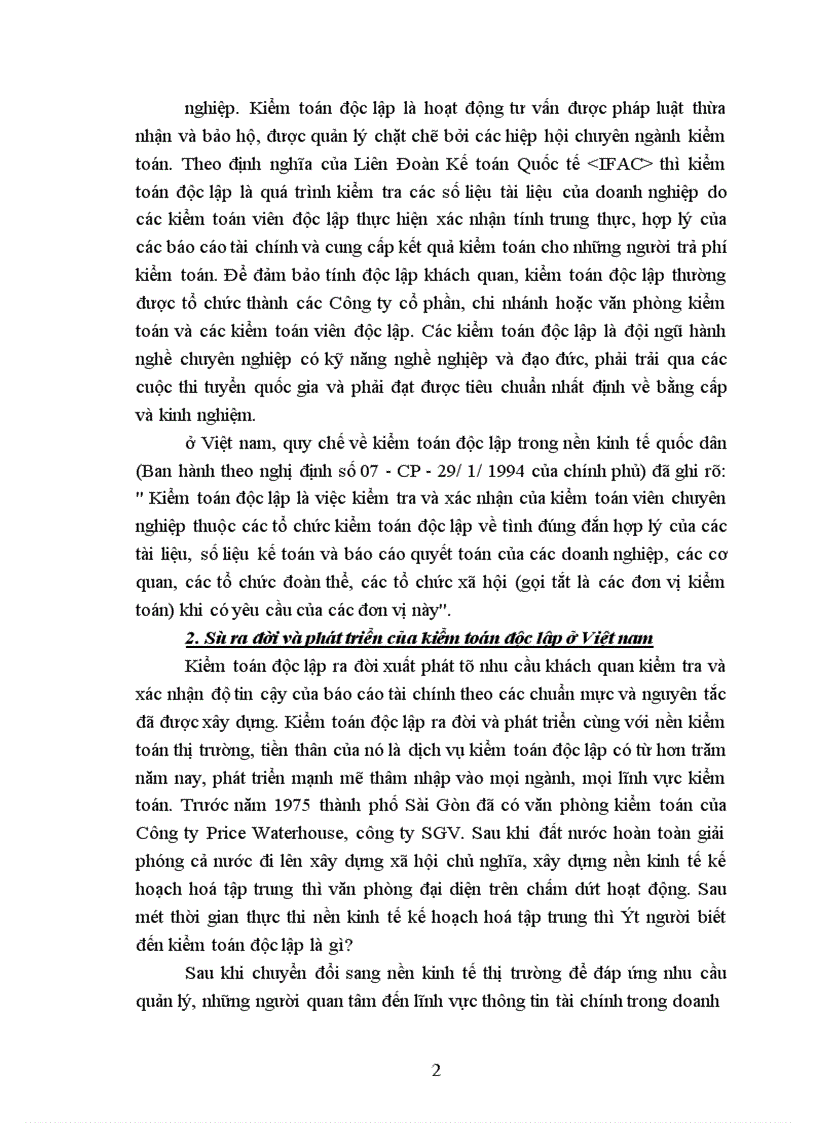 image for page Hoạt động Kiểm toán báo cáo tài chính tại một số Công ty Kiểm toán độc lập Việt nam