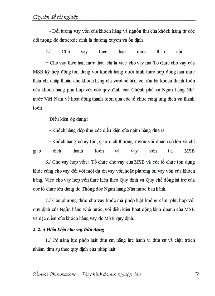image for page Giải pháp nâng cao hiệu quả cho vay tiêu dùng tại NHTM cổ phần Hàng Hải – Chi nhanh Hà Nội
