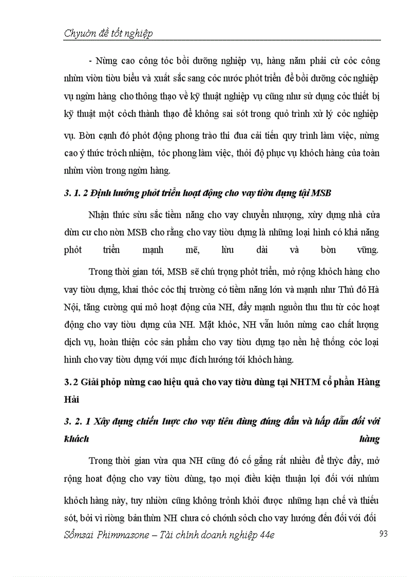 image for page Giải pháp nâng cao hiệu quả cho vay tiêu dùng tại NHTM cổ phần Hàng Hải – Chi nhanh Hà Nội