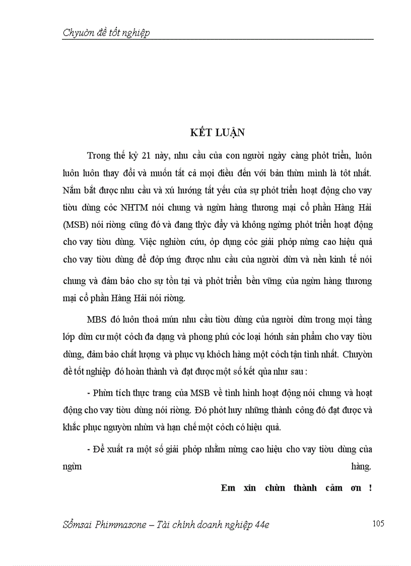 image for page Giải pháp nâng cao hiệu quả cho vay tiêu dùng tại NHTM cổ phần Hàng Hải – Chi nhanh Hà Nội