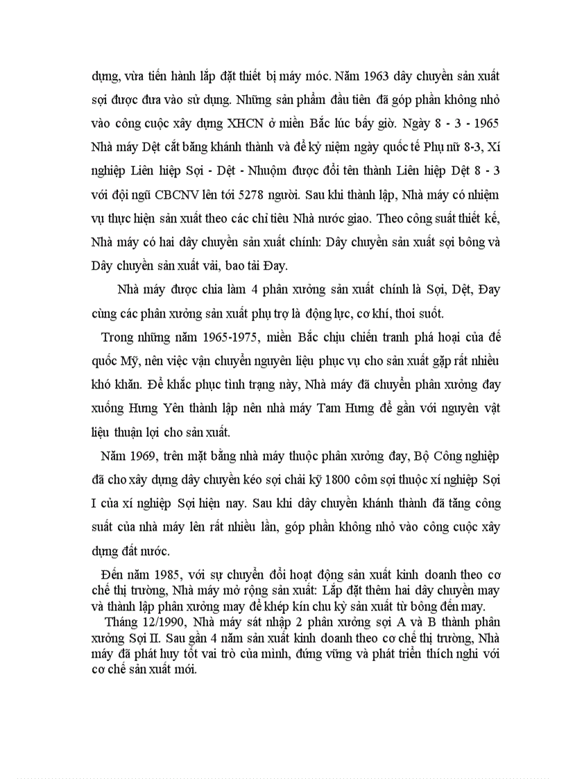 image for page Hoạt động của Công ty Dệt 8/3