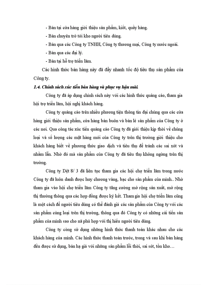 image for page Hoạt động của Công ty Dệt 8/3