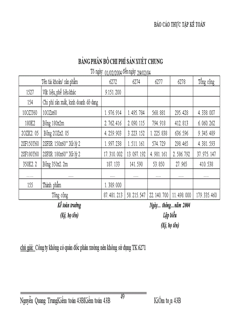 image for page Báo cáo thực tập tại Công ty Hà Nội - EVC