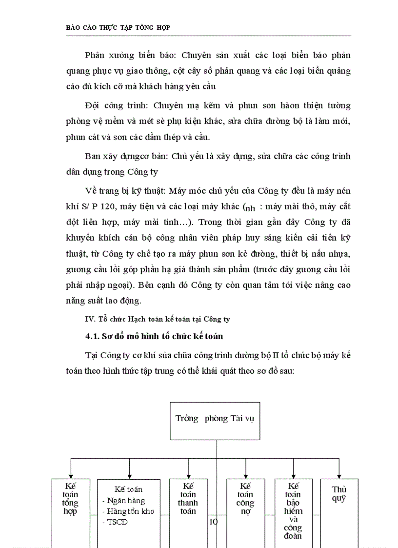 image for page Báo cáo thực tập tại Công ty cơ khí sửa chữa công trình đường bộ II