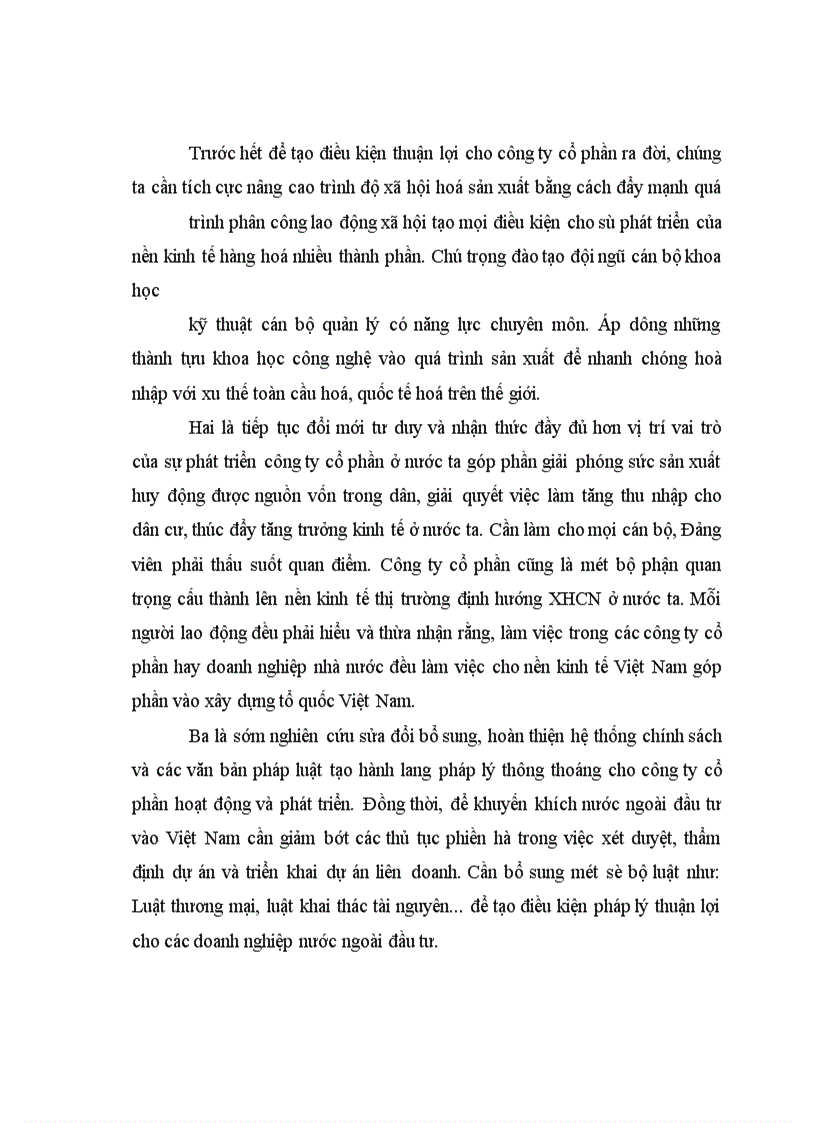 image for page Công ty cổ phần và vai trò của nó trong sự phát triển kinh tế ở nước ta
