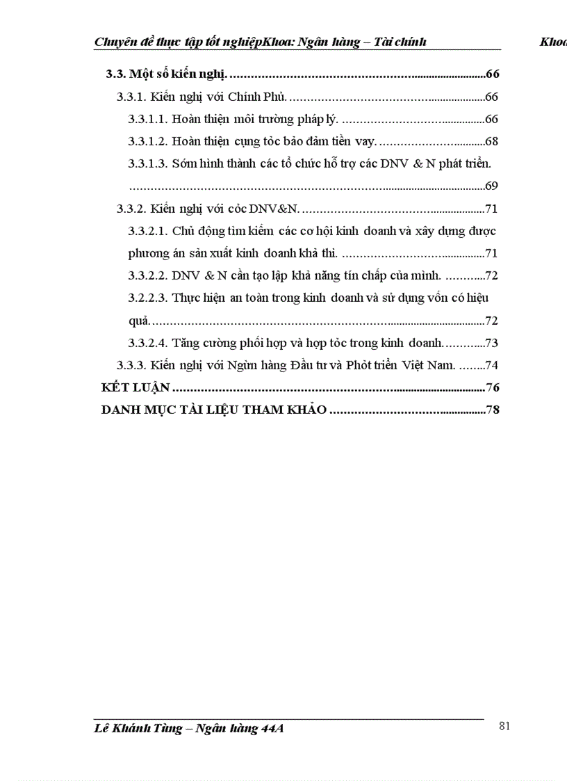image for page Nâng cao hiệu quả của hoạt động cho vay đối với DNV&N tại Chi nhánh Ngân Hàng Đầu Tư và Phát Triển Đông Đô.