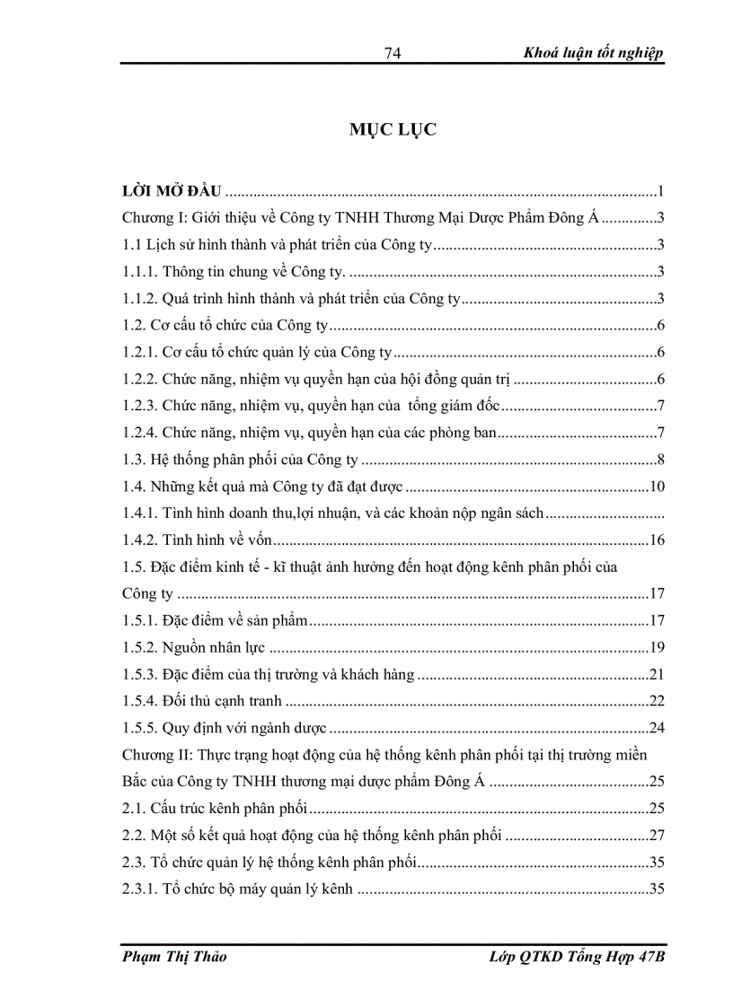 image for page Hoàn thiện hệ thống kênh phân phối tại thị trường Miền Bắc của Công ty TNHH thương mại dược phẩm Đông Á