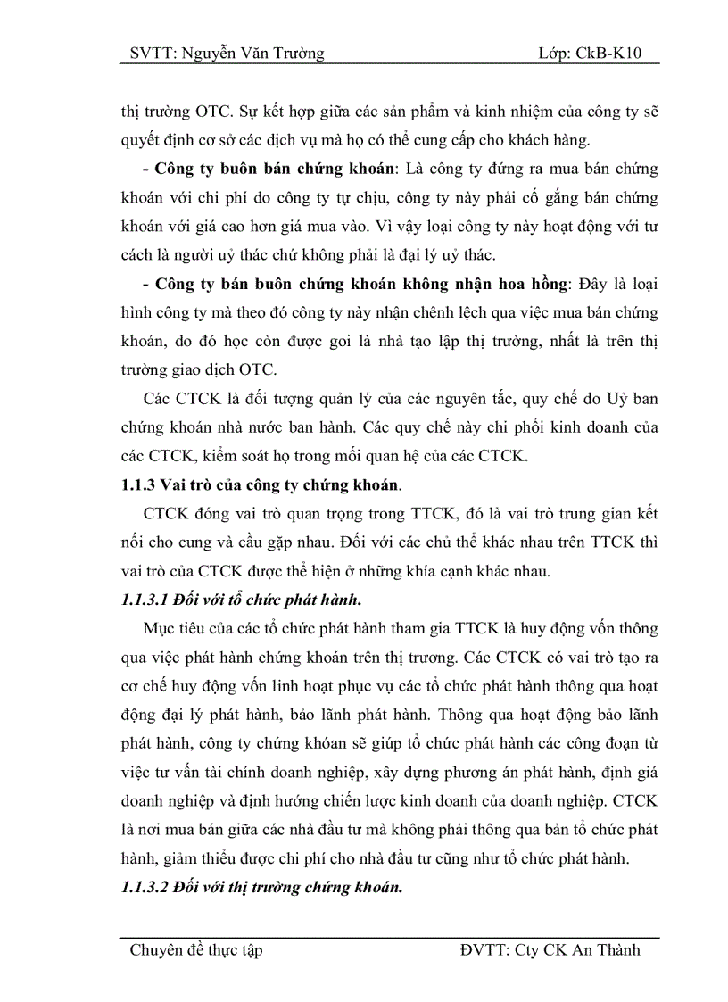 image for page Nâng cao hiệu quả hoạt động môi giới tại Công ty cổ phần chứng khoán An Thành Trong thời gian thực tập em