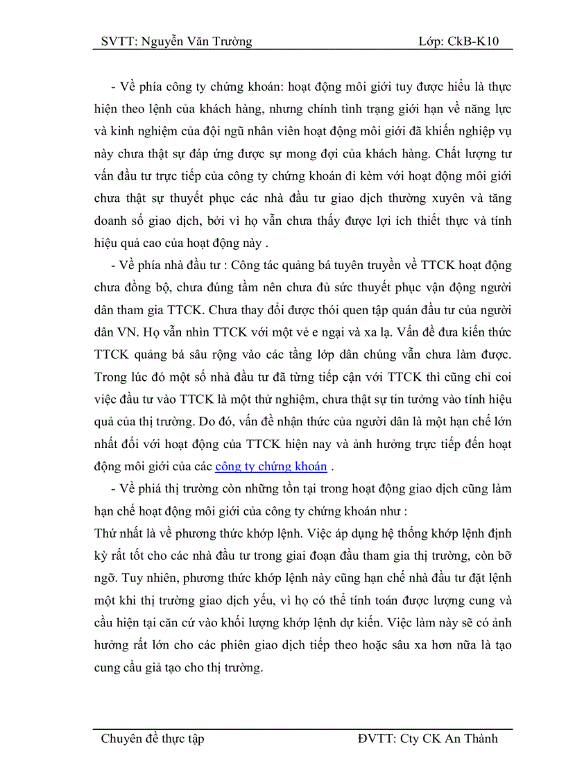 image for page Nâng cao hiệu quả hoạt động môi giới tại Công ty cổ phần chứng khoán An Thành Trong thời gian thực tập em