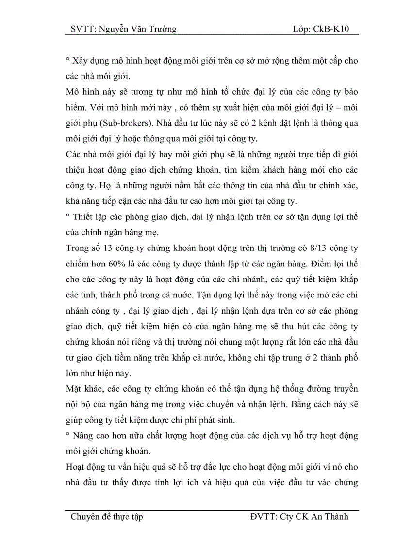 image for page Nâng cao hiệu quả hoạt động môi giới tại Công ty cổ phần chứng khoán An Thành Trong thời gian thực tập em