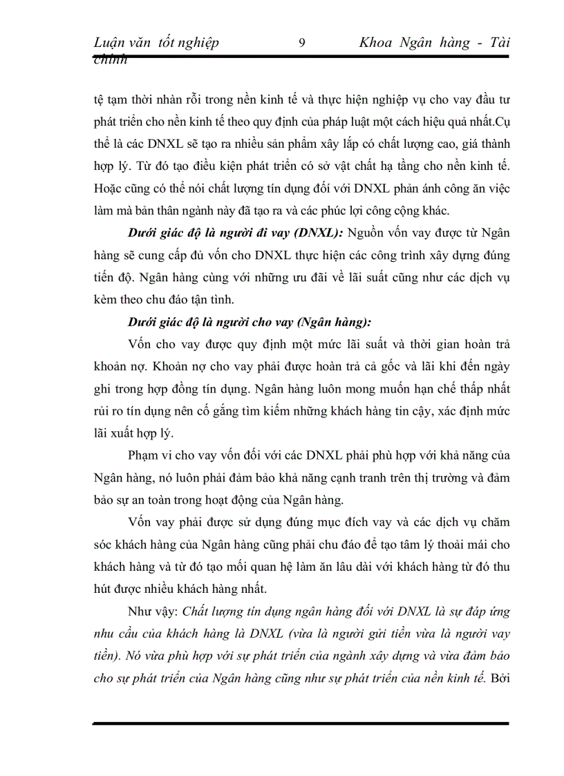 image for page Nâng cao chất lượng tín dụng đối với các DNXL tại Chi nhánh NHCT Ba Đình