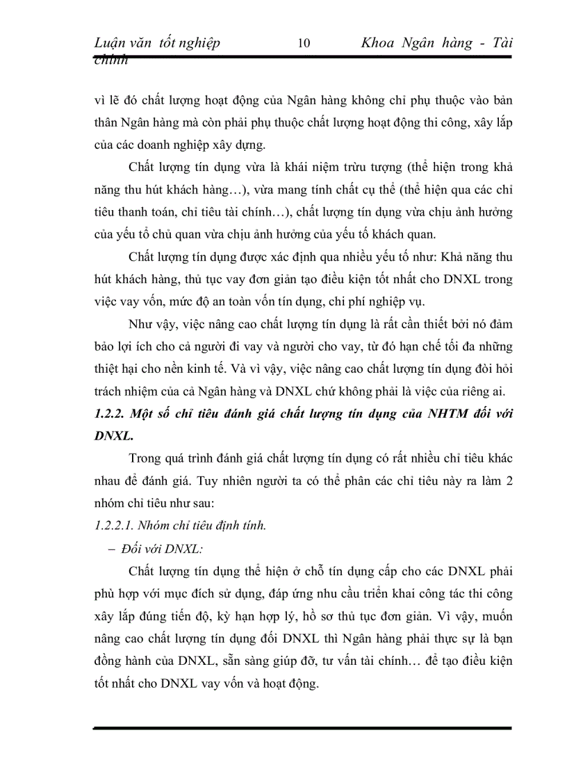 image for page Nâng cao chất lượng tín dụng đối với các DNXL tại Chi nhánh NHCT Ba Đình