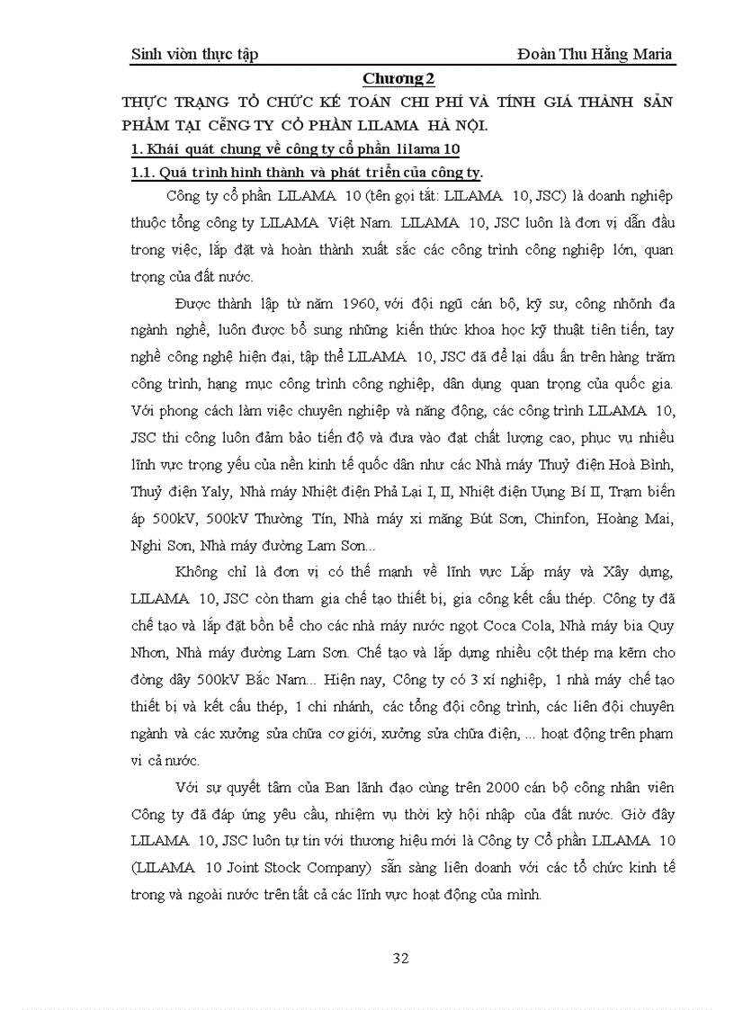 image for page Hoàn thiện công tác kế toán tập hợp chi phí sản xuất và tính giá thành sản phẩm xây lắp tại công ty cổ phần LiLaMa 10