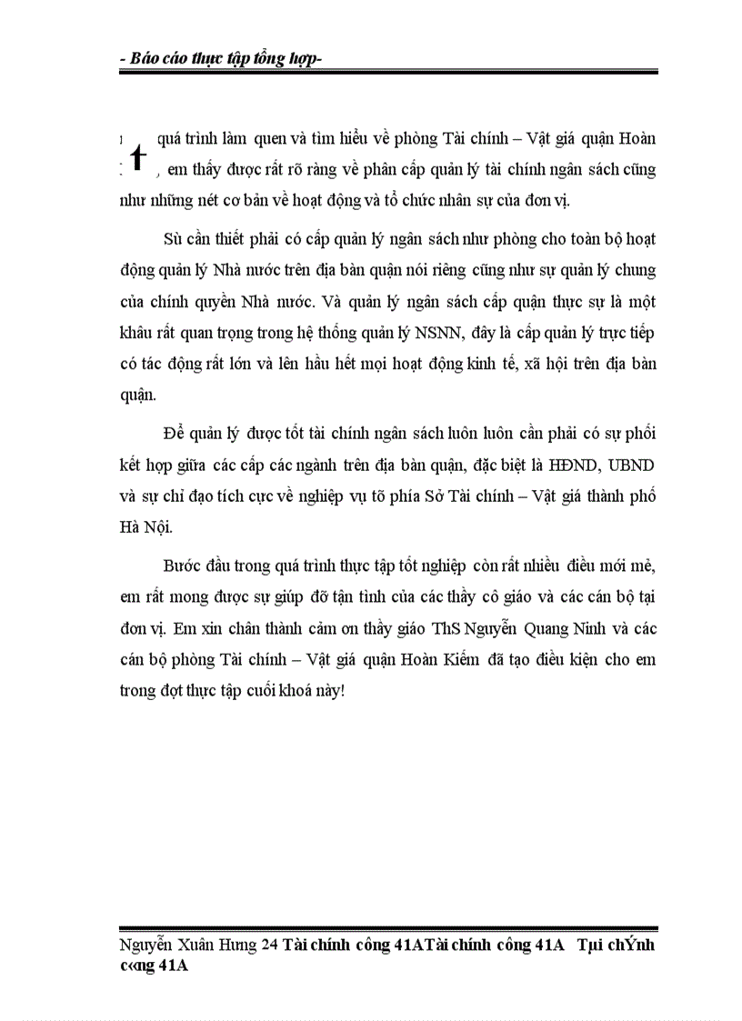 image for page Công tác quản lý tài chính NSNN trên địa bàn quận Hoàn Kiếm
