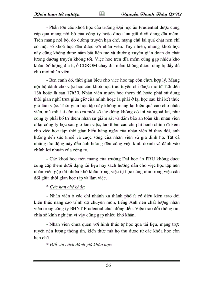 image for page Thực trạng và một số giải pháp nhằm hoàn thiện công tác đào tạo và phát triển nguồn Nhân lực trong công ty Bảo hiểm Nhân thọ Prudential Việt Nam