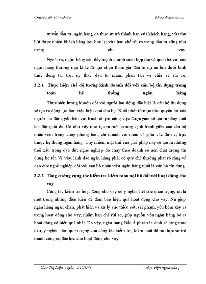 image for page Nâng cao hiệu quả hoạt động cho vay tại Ngân hàng TMCP Bắc Á