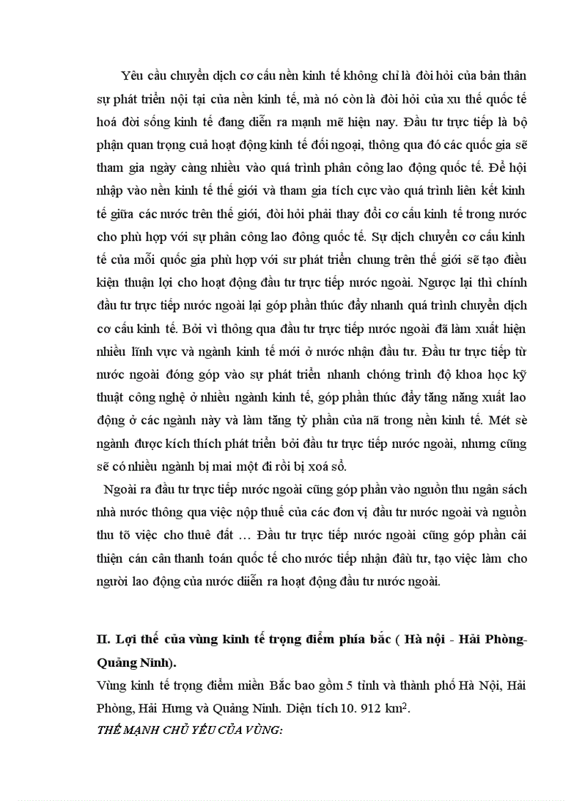 image for page Đầu tư trực tiếp nước ngoài tại vùng kinh tế trọng điểm phía Bắc của Việt Nam- so sánh hiệu quả và những tồn tại