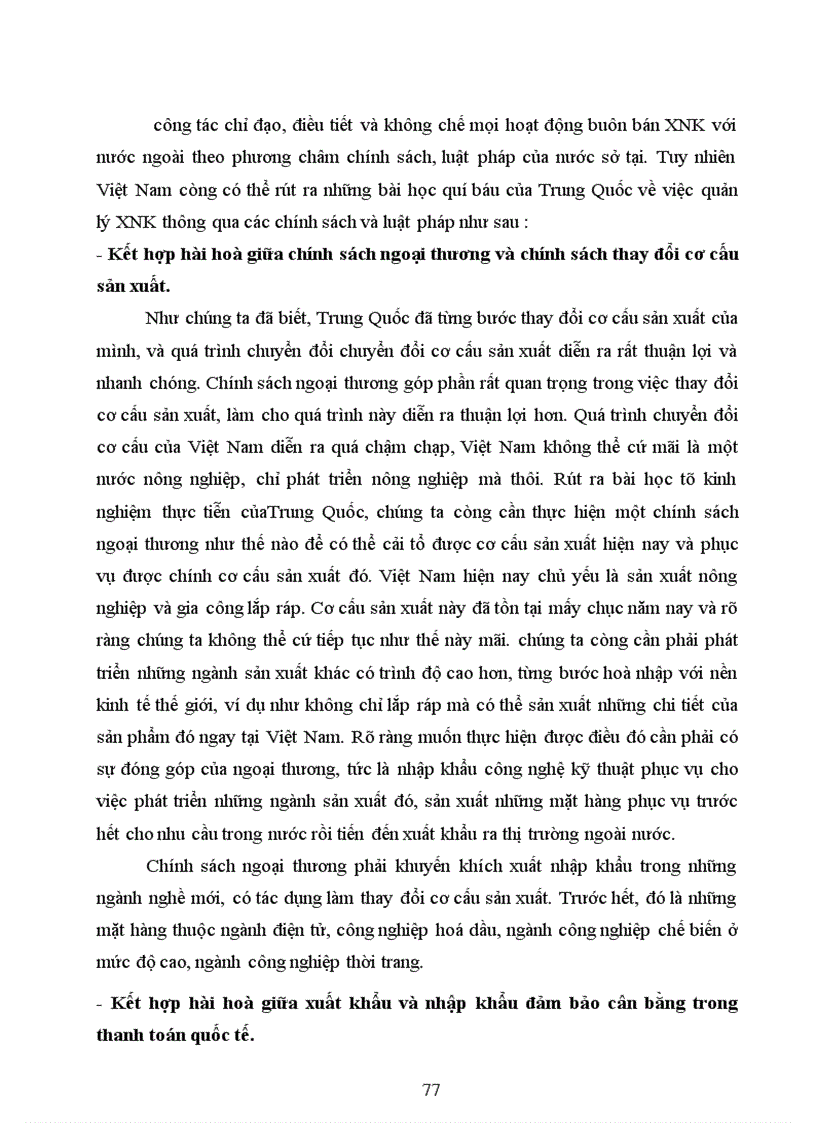 image for page Chính sách ngoại thương của Trung Quốc - Bài học kinh nghiệm đối với phát triển ngoại thương của Việt Nam