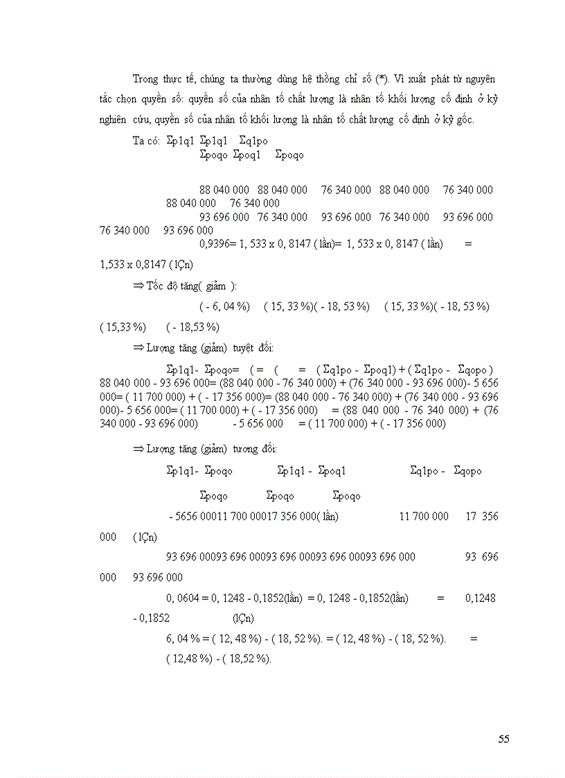 image for page Vận dụng phương pháp chỉ số để phân tích doanh thu của công ty trách nhiệm hữu hạn Việt Phương