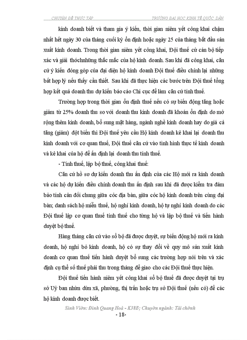 image for page Tăng cường quản lý thu thuế GTGT đối với Hộ kinh doanh cá thể tại Chi cục Thuế Mộc Châu- Sơn La